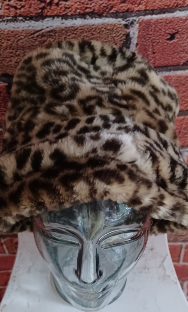 Leopard Print Hat - image 3